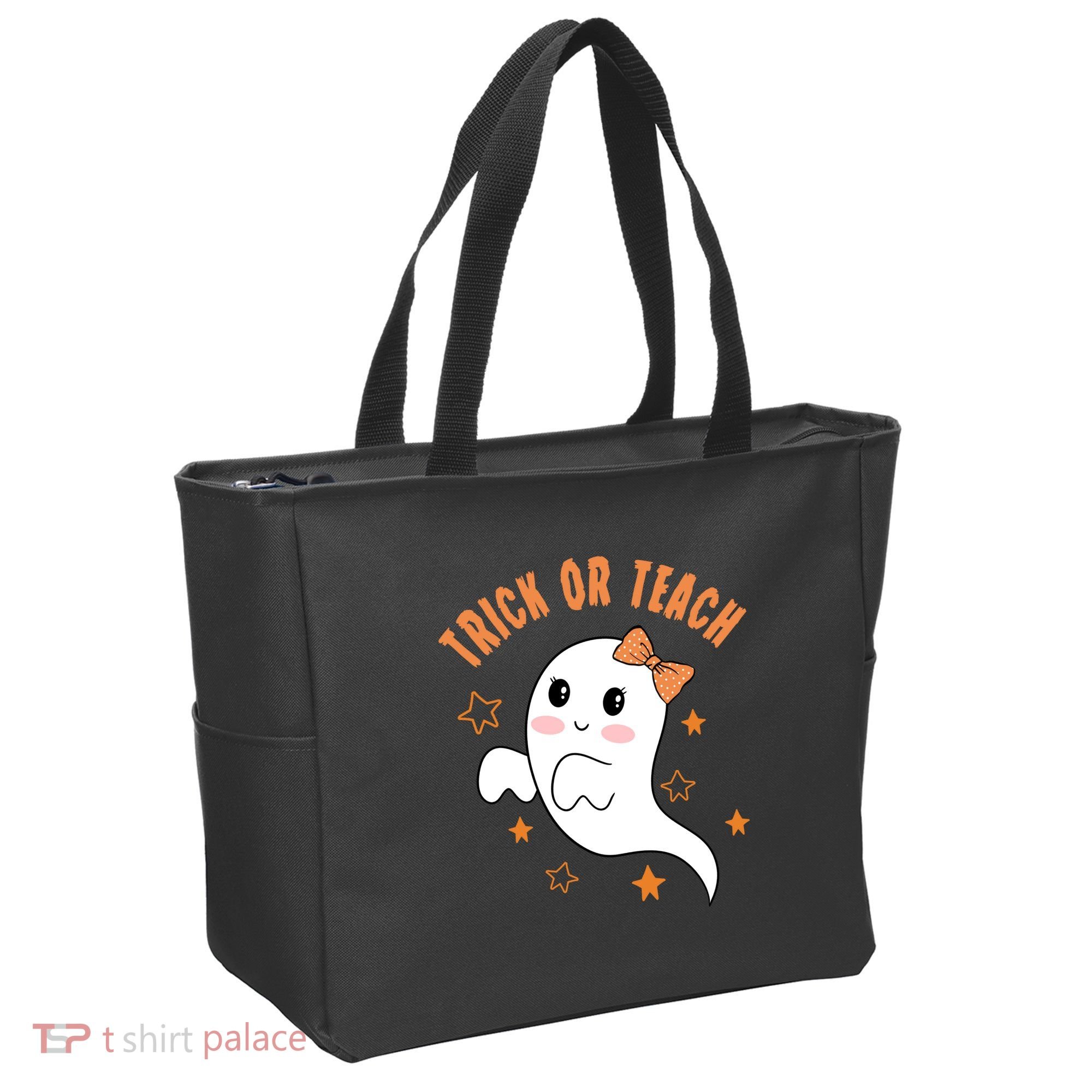 Trick Or Teach Cute Halloween Teacher Tote Bag