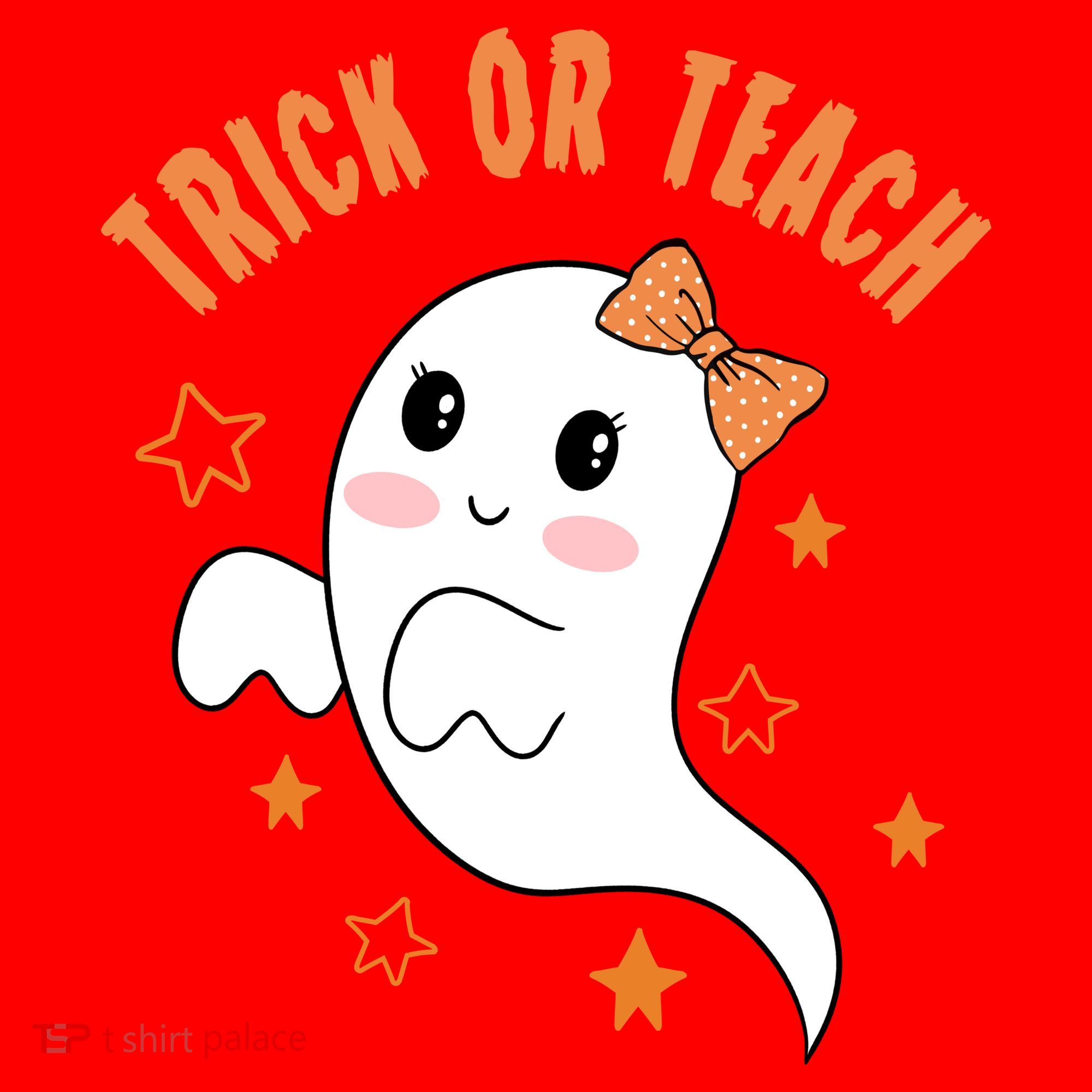 Trick Or Teach Cute Halloween Teacher Santa Hat