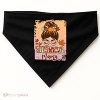 Thanksgiving One Thankful Mama USA-Made Doggie Bandana thumb 0