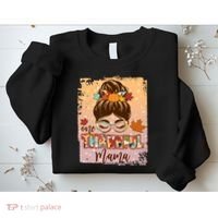 Thanksgiving One Thankful Mama Sweatshirt thumb 2