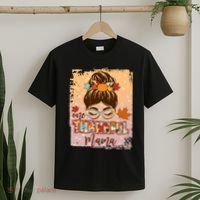 Thanksgiving One Thankful Mama T-Shirt thumb 2