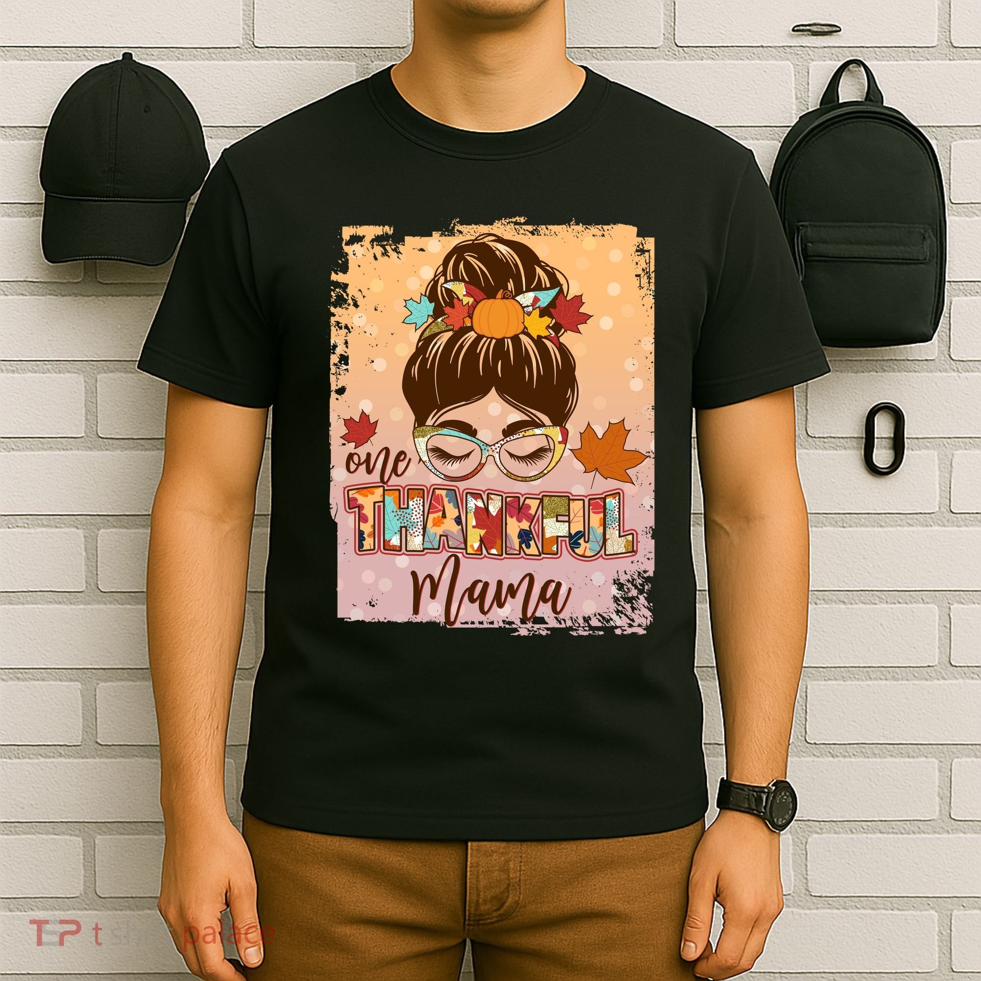 Thanksgiving One Thankful Mama T-Shirt