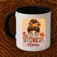 Thanksgiving One Thankful Mama Coffee Mug thumb 2