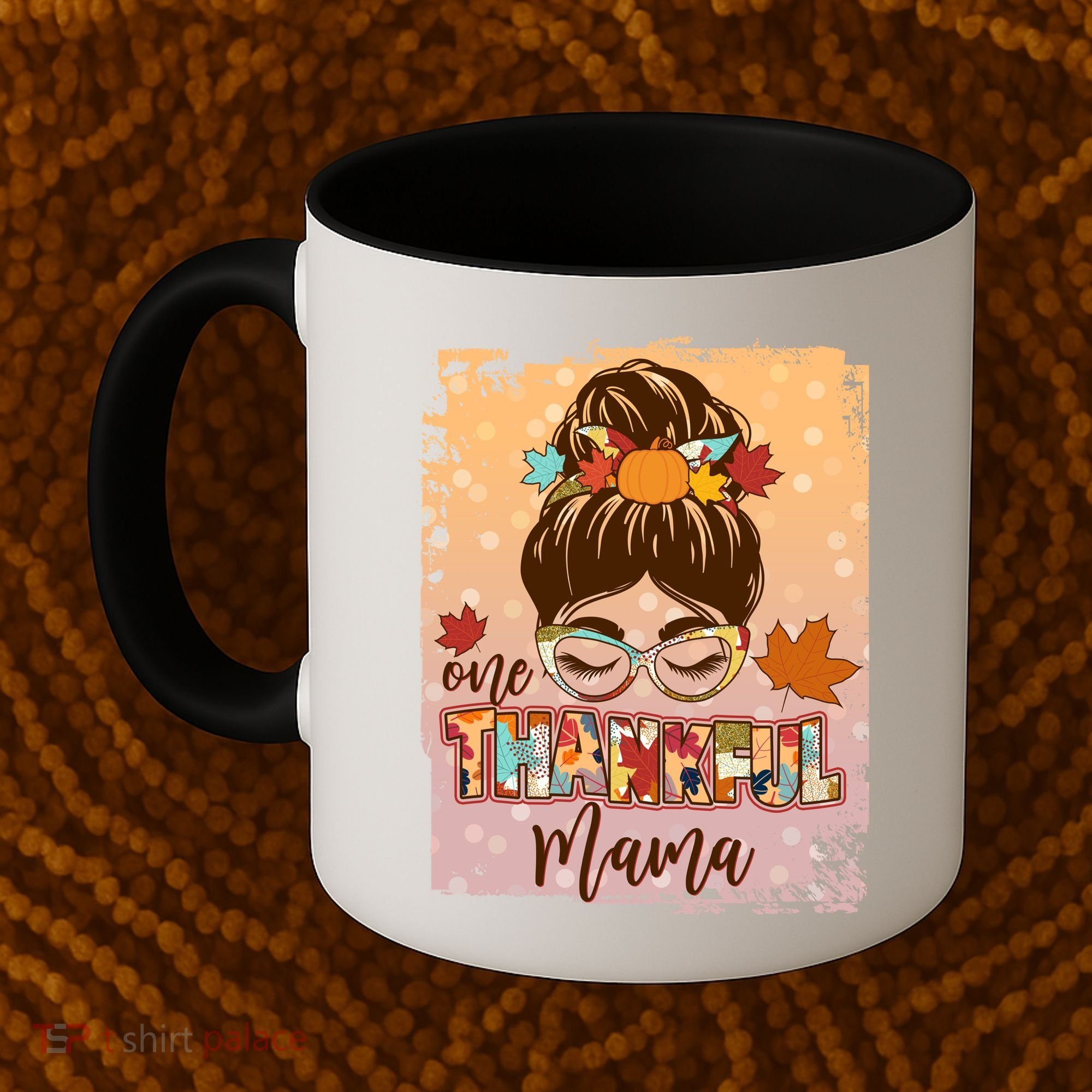 Thanksgiving One Thankful Mama Coffee Mug