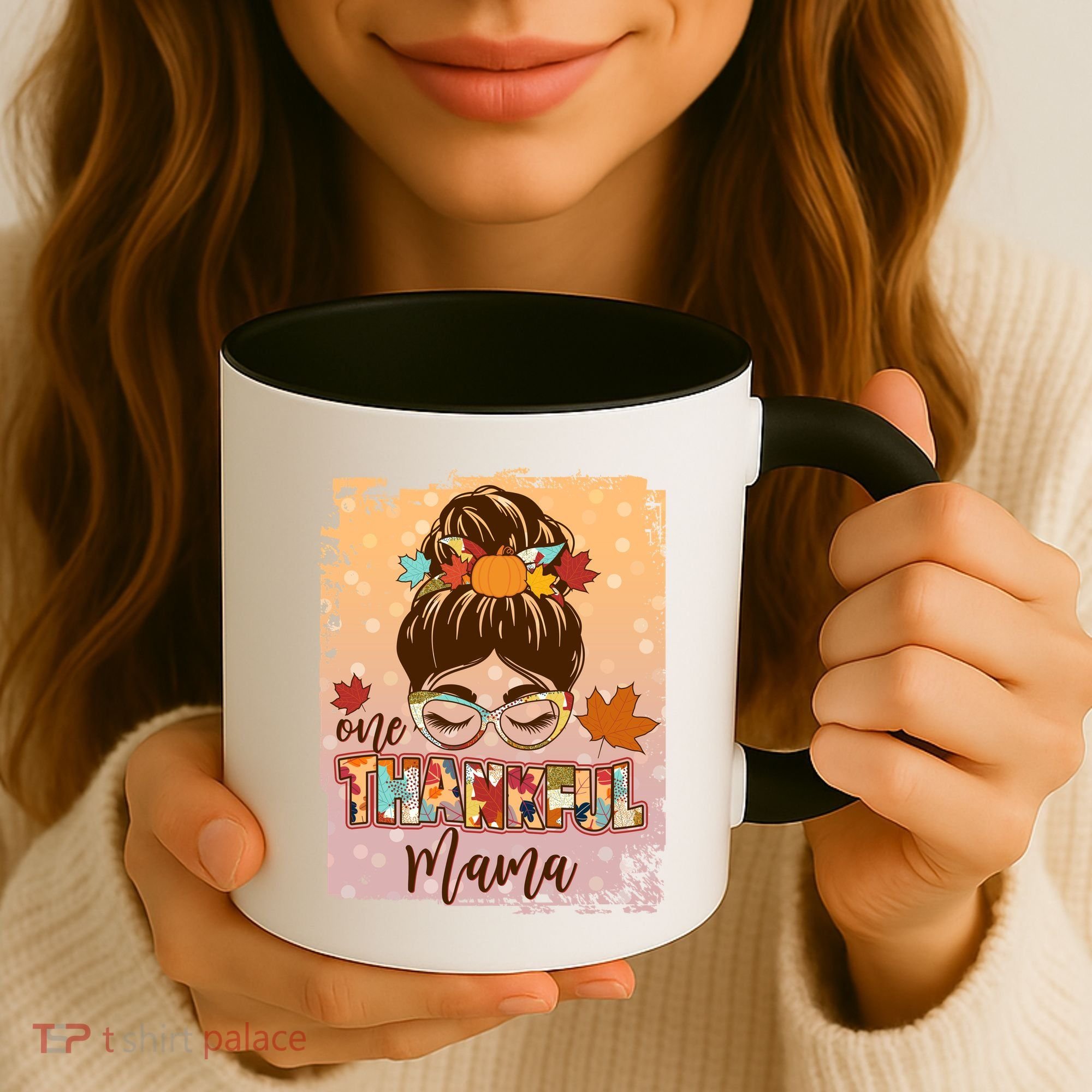 Thanksgiving One Thankful Mama Coffee Mug