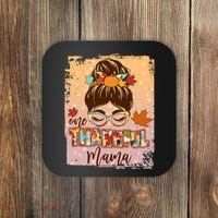 Thanksgiving One Thankful Mama Coaster thumb 0