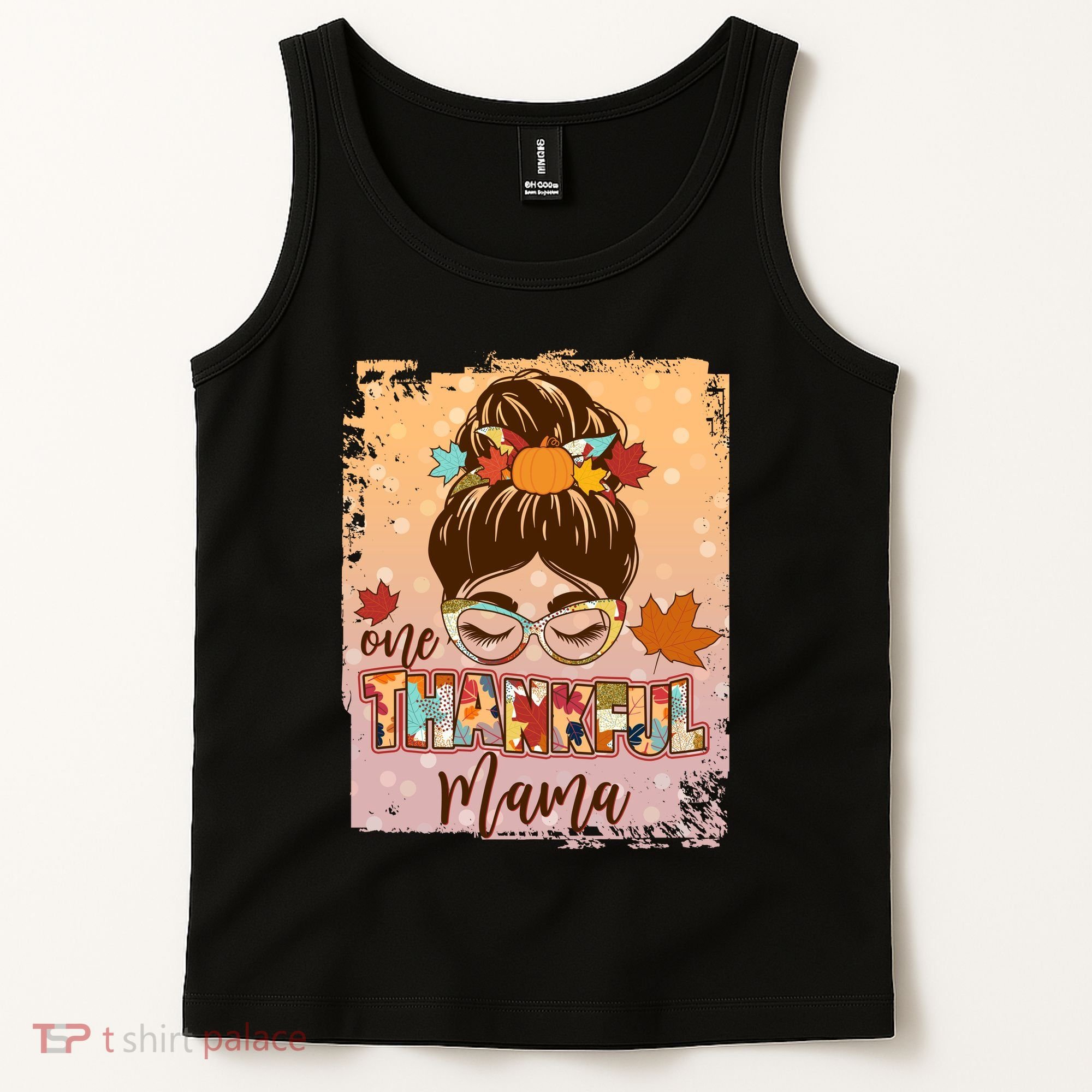 Thanksgiving One Thankful Mama Tank Top