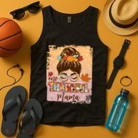Thanksgiving One Thankful Mama Tank Top thumb 4