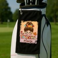 Thanksgiving One Thankful Mama Golf Towel thumb 2