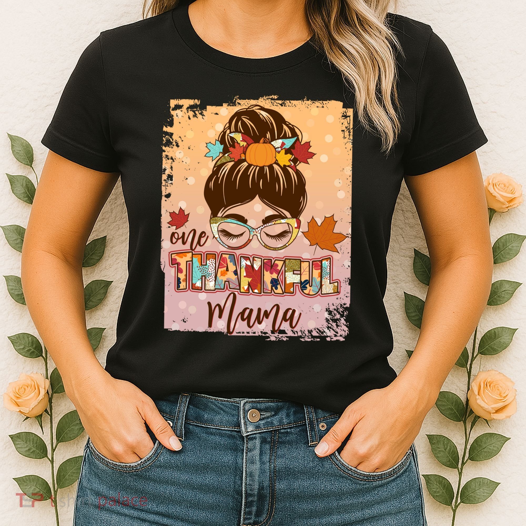 Thanksgiving One Thankful Mama Women's T-Shirt
