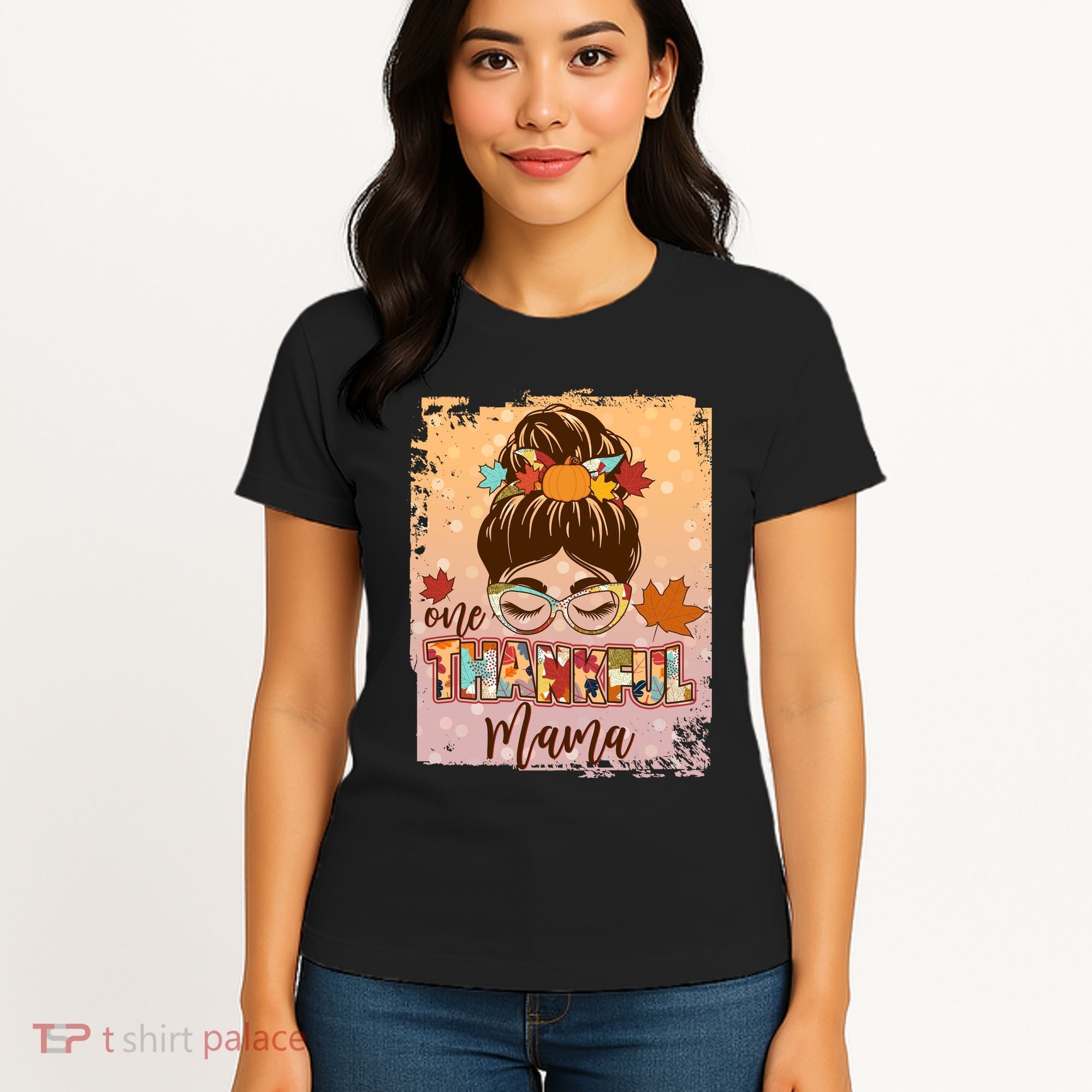 Thanksgiving One Thankful Mama Women's T-Shirt