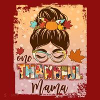 Thanksgiving One Thankful Mama Long Sleeve Shirt thumb 2