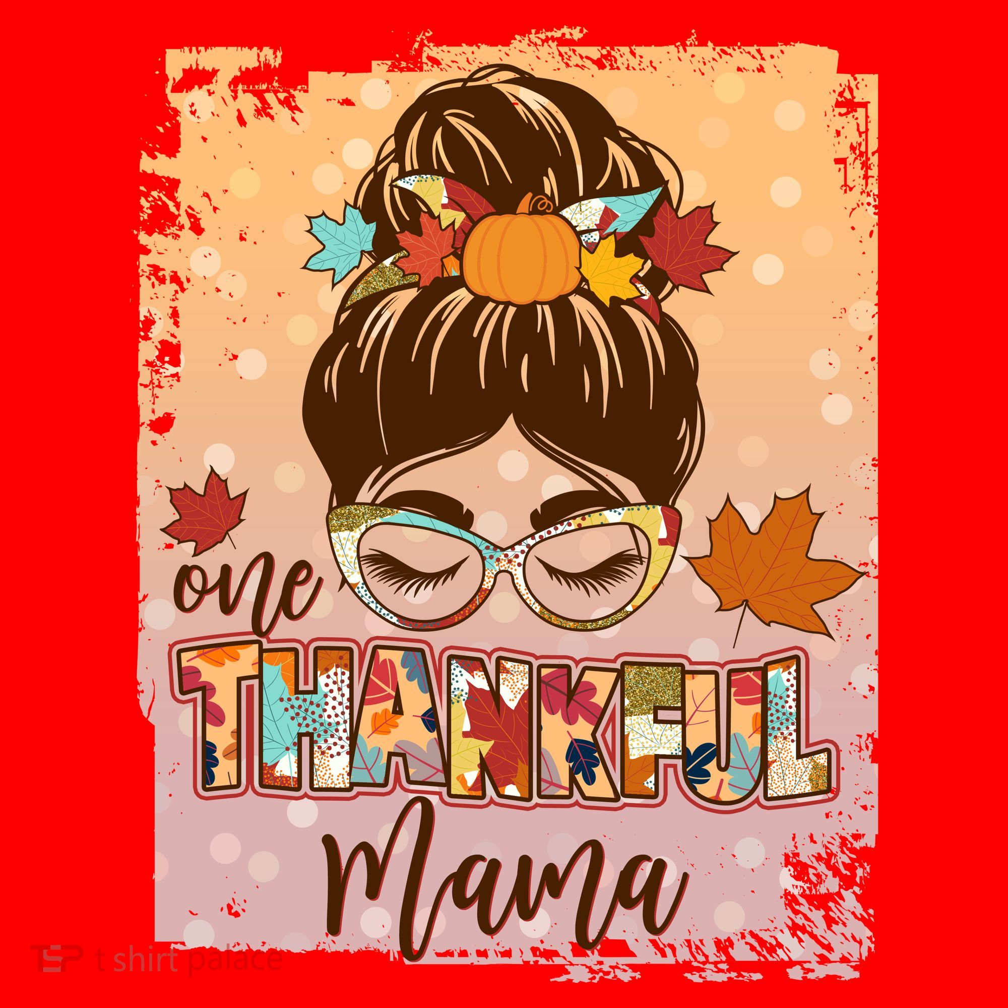 Thanksgiving One Thankful Mama Santa Hat