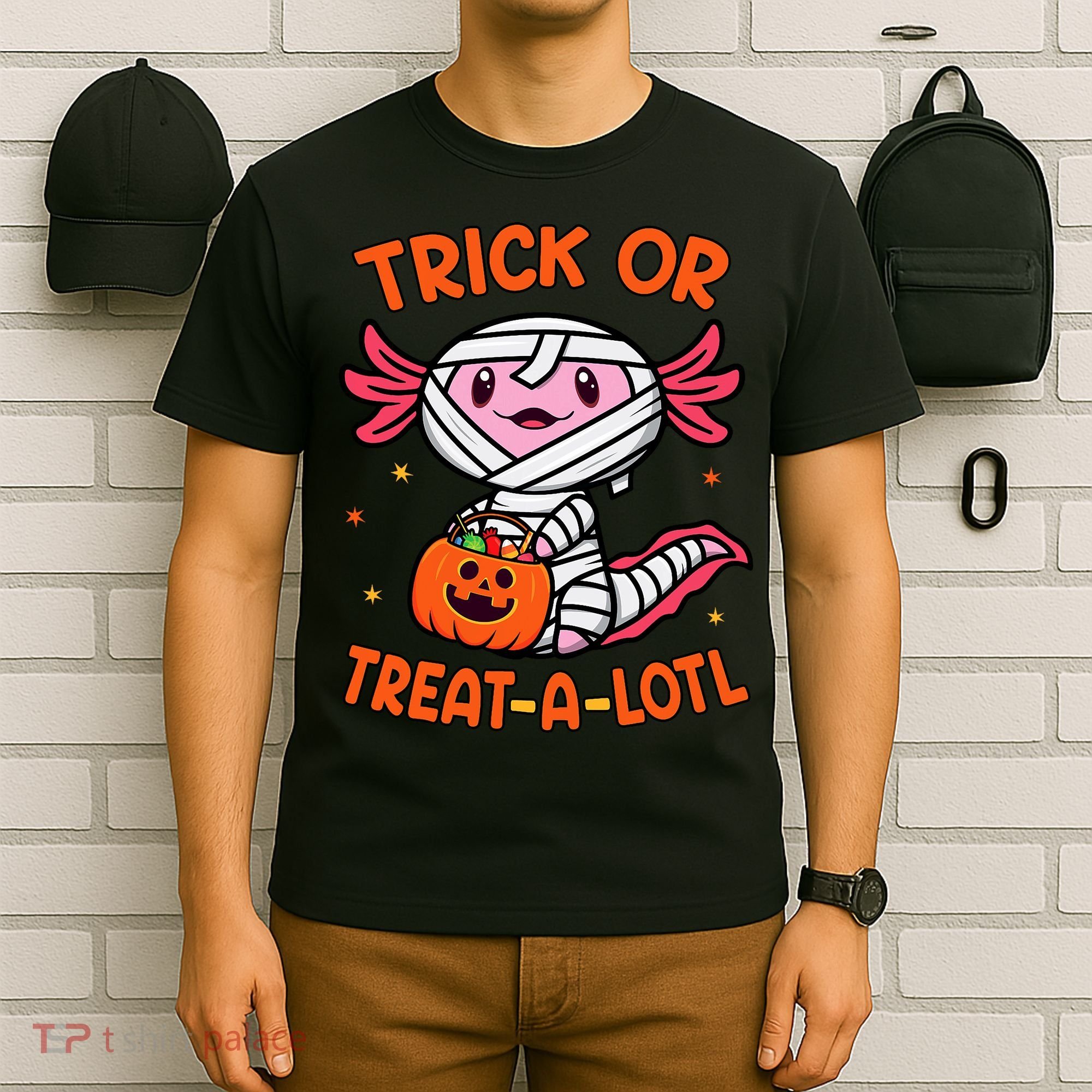 Trick Or Treat A Lotl Axolotl Halloween Costume T-Shirt