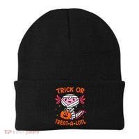 Trick Or Treat A Lotl Axolotl Halloween Costume Beanie thumb 0