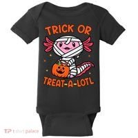 Trick Or Treat A Lotl Axolotl Halloween Costume Baby Bodysuit thumb 0