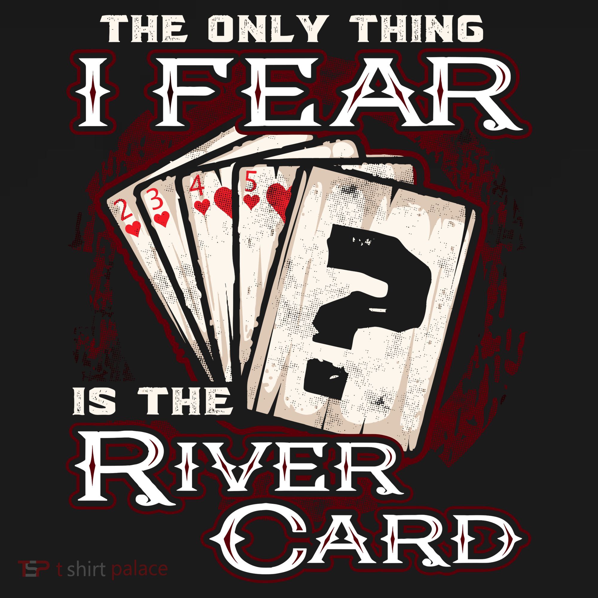 The Only Thing I Fear Is The River Card Funny Poker Player Mousepad