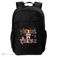 Trick Or Teeth Dental Squad Gift Halloween Dental Costume Gift Backpack thumb 0