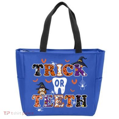 Trick Or Teeth Dental Squad Gift Halloween Dental Costume Gift Tote Bag