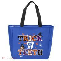 Trick Or Teeth Dental Squad Gift Halloween Dental Costume Gift Tote Bag thumb 0