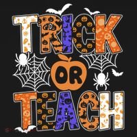 Trick Or Teach Halloween Cool Gift Funny For Teachers Gift Pajama Set thumb 2