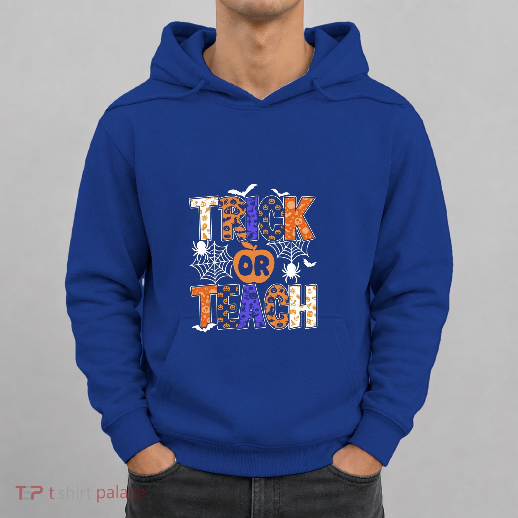 Trick Or Teach Halloween Cool Gift Funny For Teachers Gift Hoodie