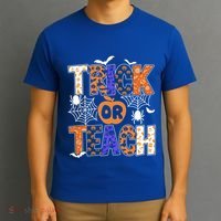 Trick Or Teach Halloween Cool Gift Funny For Teachers Gift T-Shirt thumb 3