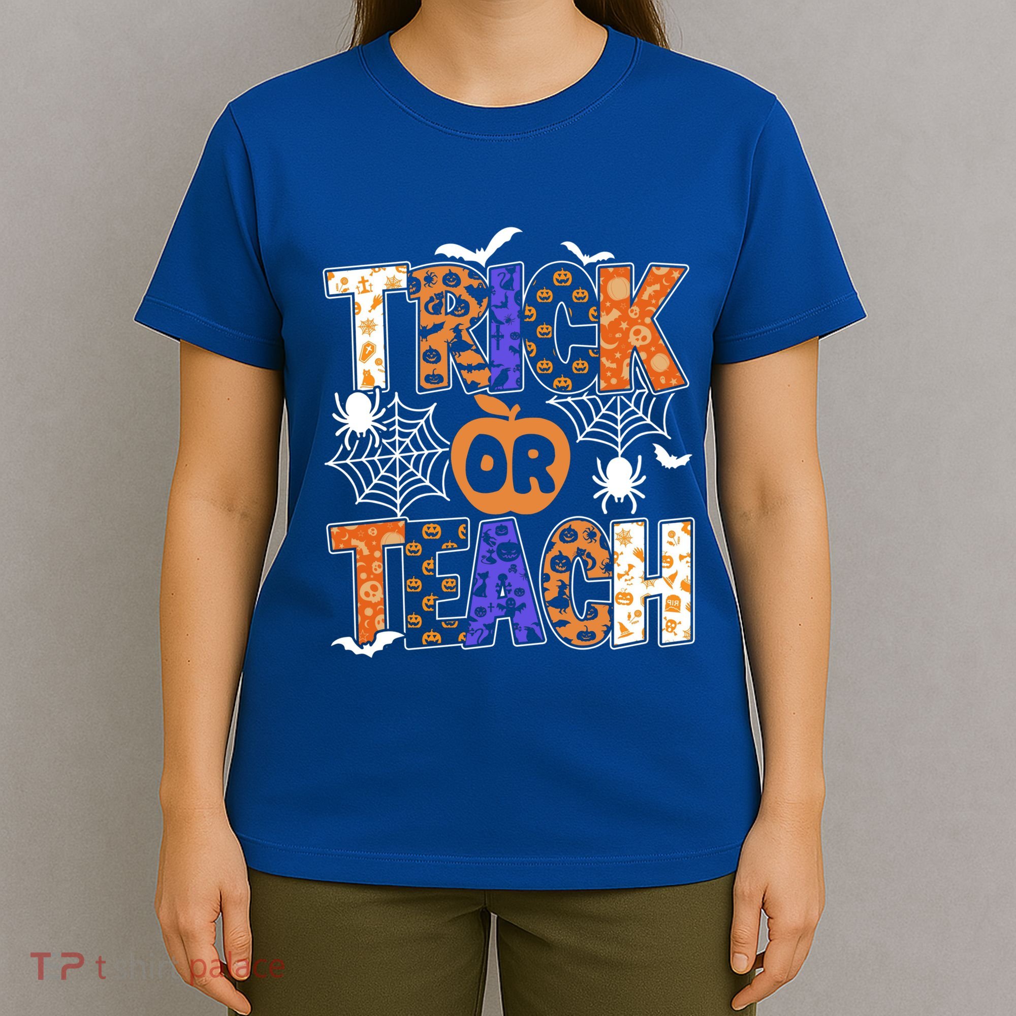 Trick Or Teach Halloween Cool Gift Funny For Teachers Gift T-Shirt