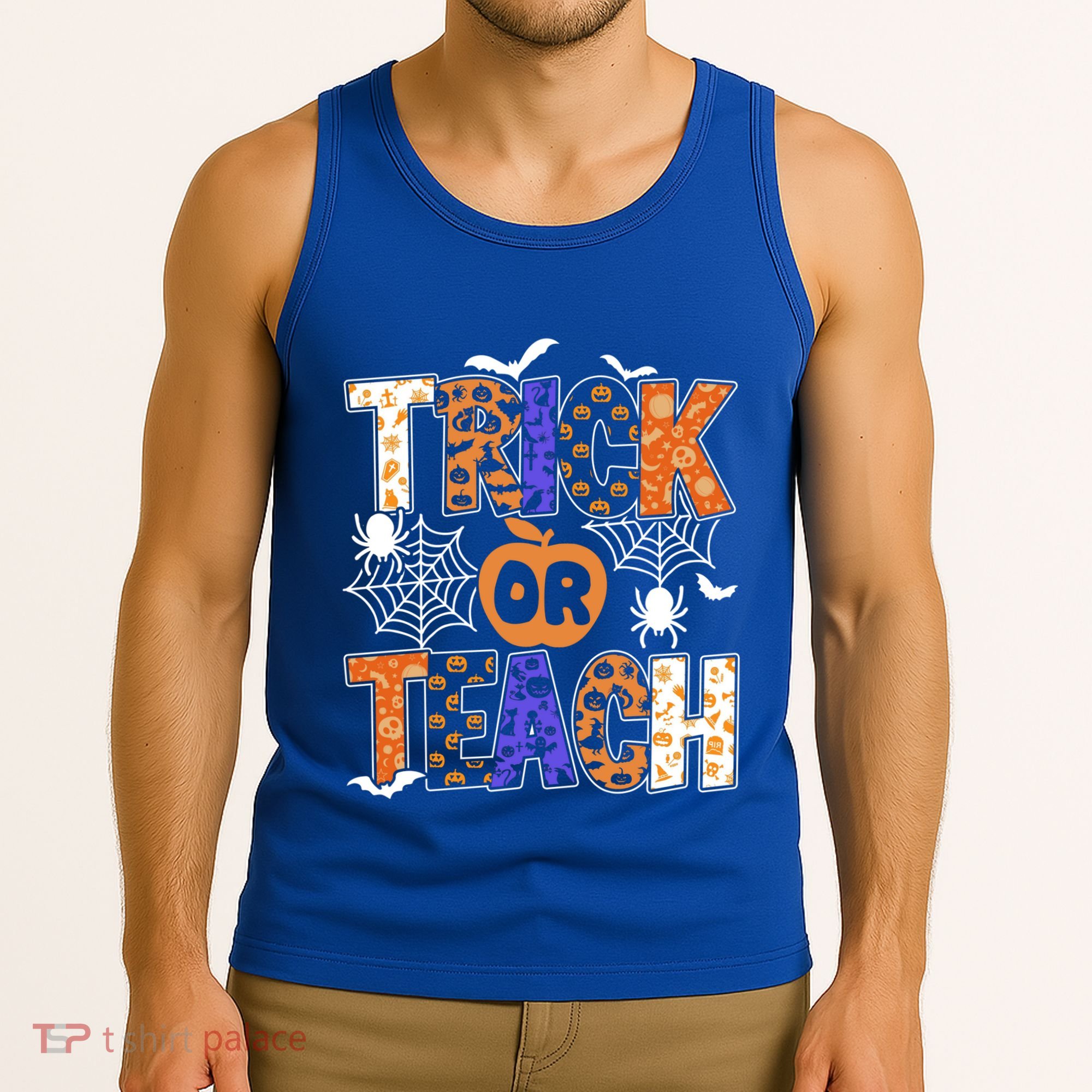 Trick Or Teach Halloween Cool Gift Funny For Teachers Gift Tank Top
