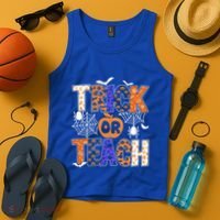Trick Or Teach Halloween Cool Gift Funny For Teachers Gift Tank Top thumb 4