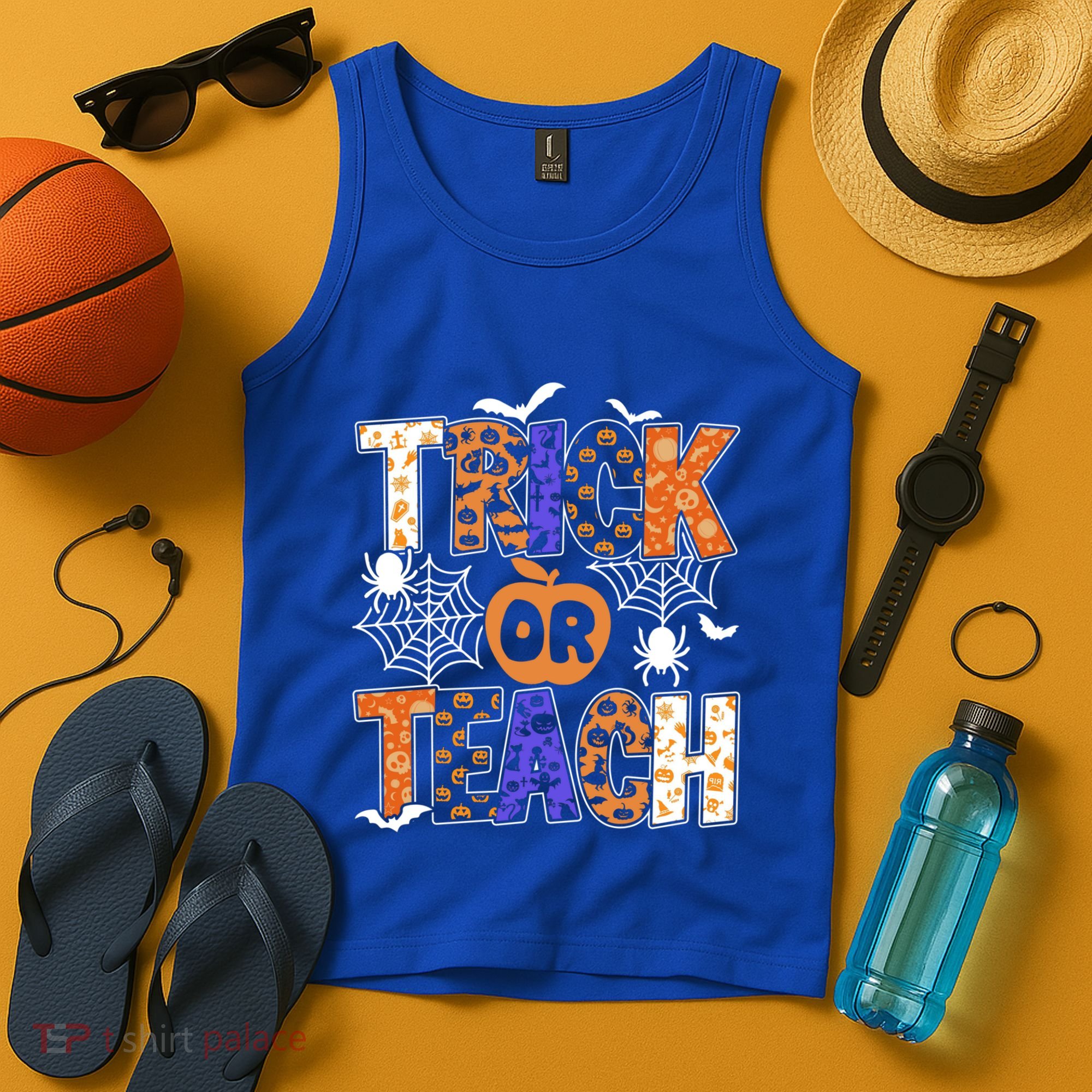 Trick Or Teach Halloween Cool Gift Funny For Teachers Gift Tank Top