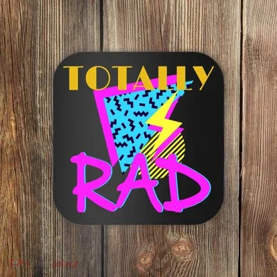 Totally Rad Retro 90's Coaster