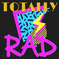 Totally Rad Retro 90's Golf Towel thumb 3