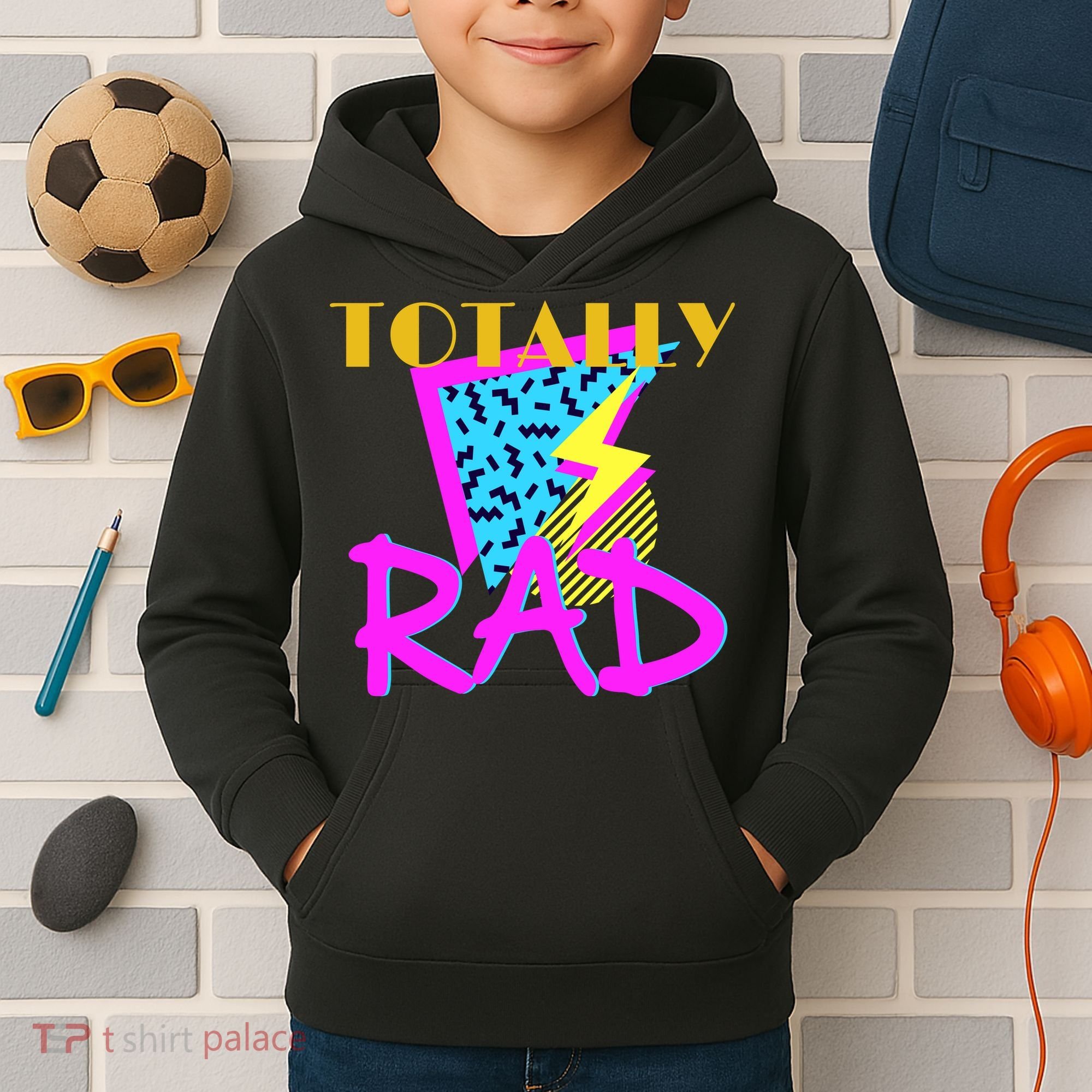Totally Rad Retro 90's Kids Hoodie