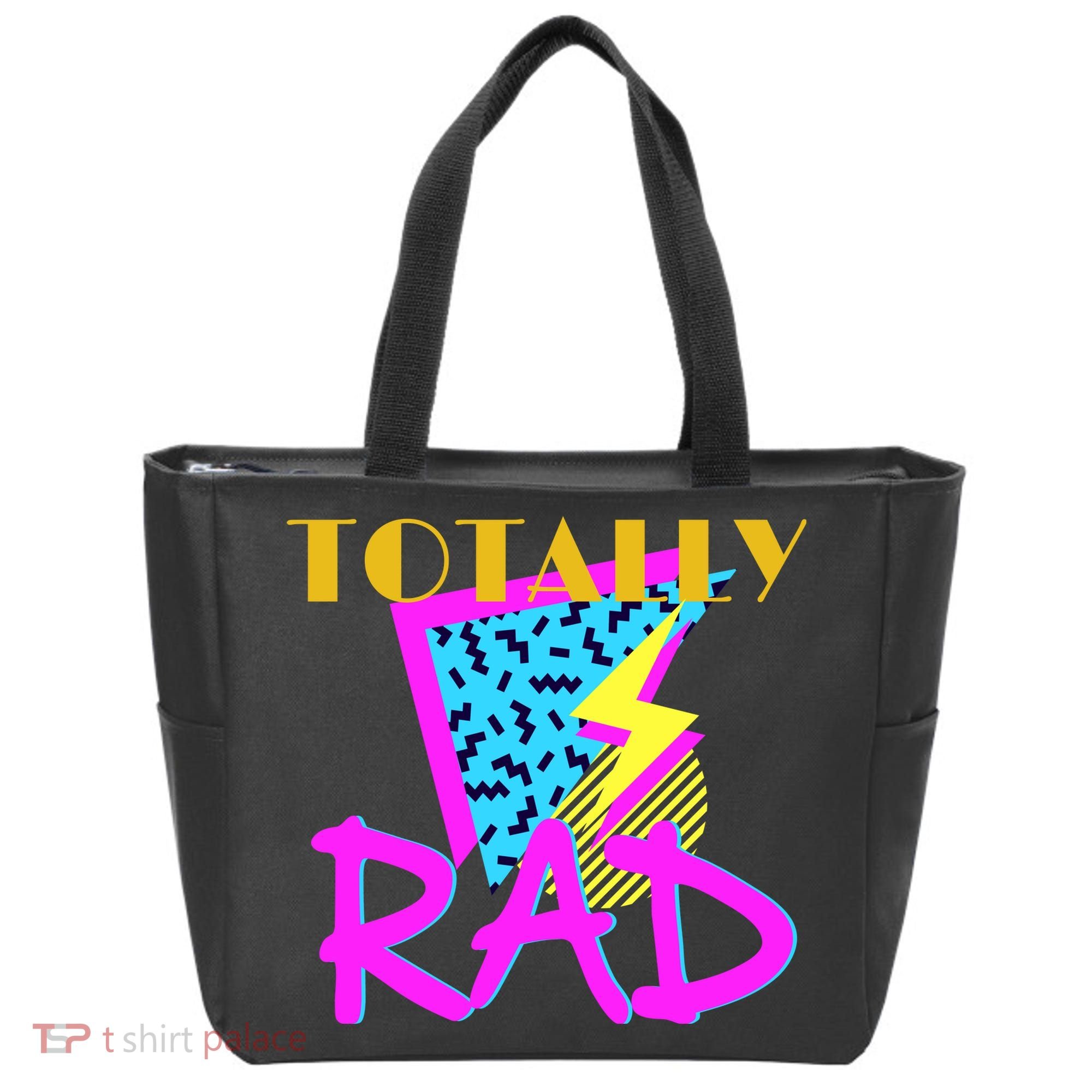 Totally Rad Retro 90's Tote Bag