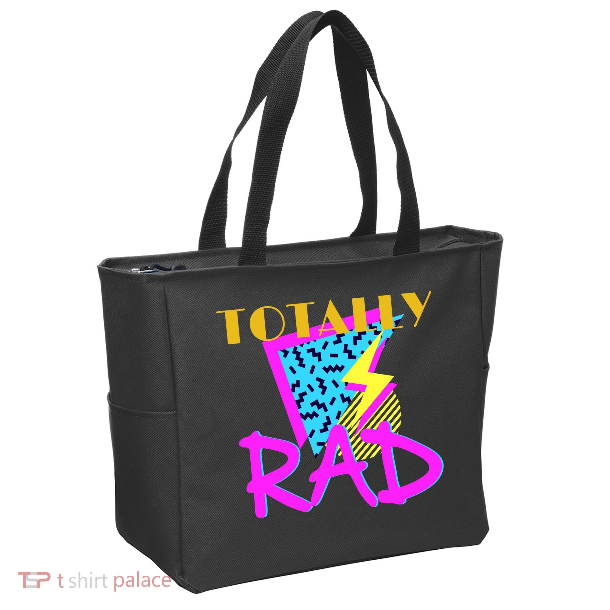 Totally Rad Retro 90's Tote Bag