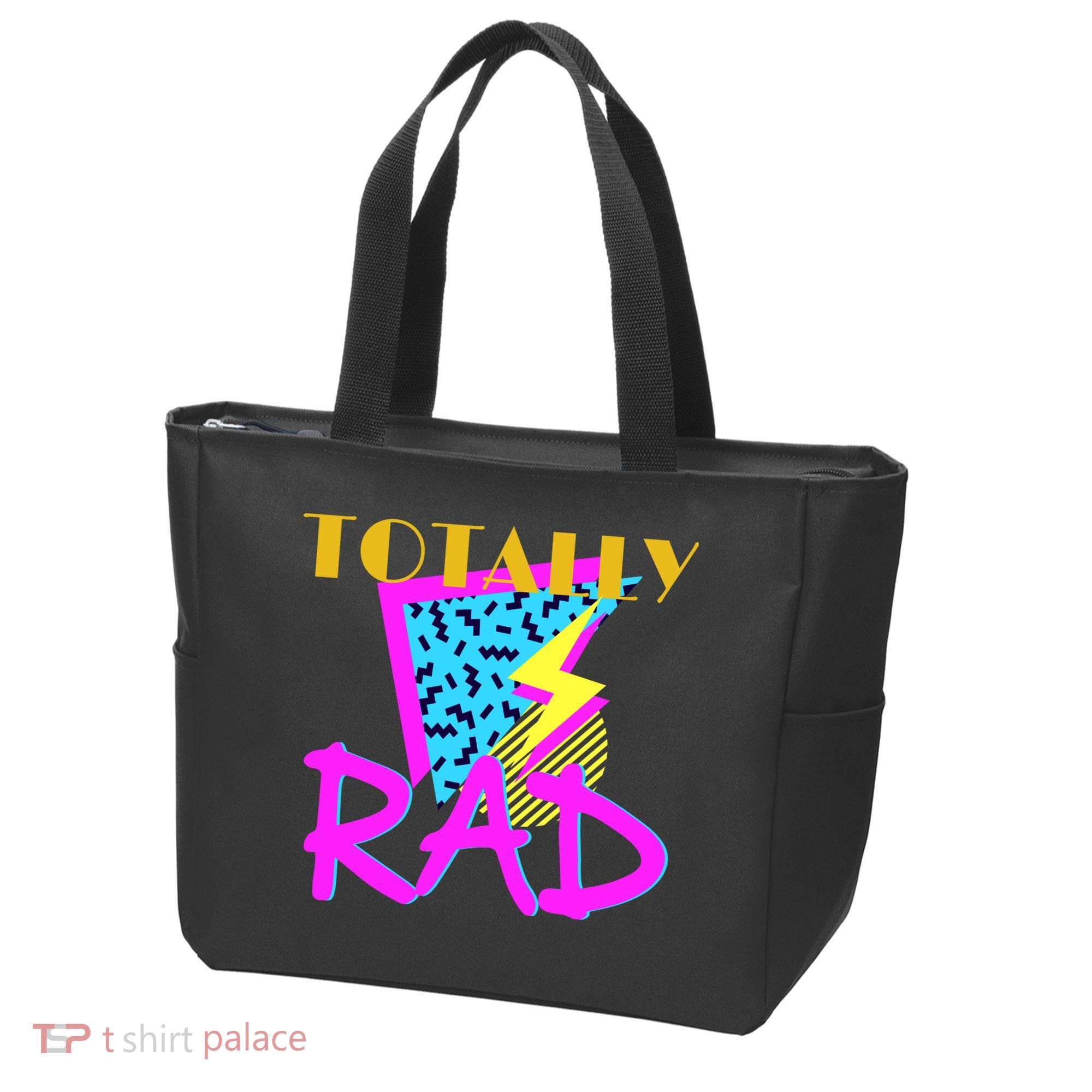 Totally Rad Retro 90's Tote Bag