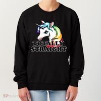 Totally Straight Unicorn Rainbow Women's Sweatshirt thumb 0