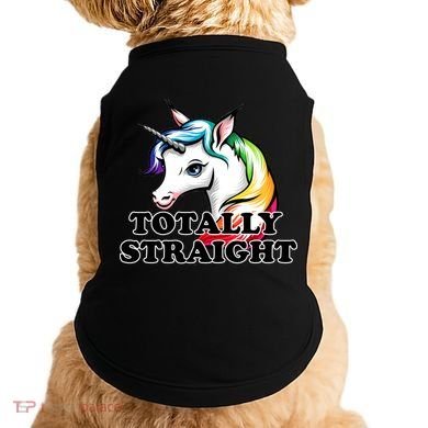 Totally Straight Unicorn Rainbow Doggie Tank