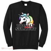 Totally Straight Unicorn Rainbow Sweatshirt thumb 0