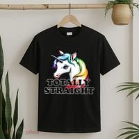 Totally Straight Unicorn Rainbow T-Shirt thumb 2