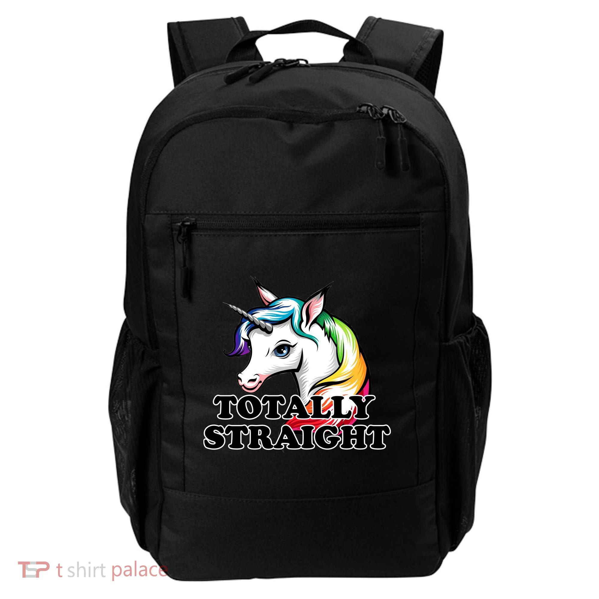 Totally Straight Unicorn Rainbow Backpack