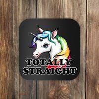 Totally Straight Unicorn Rainbow Coaster thumb 0
