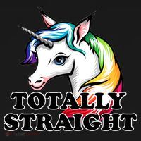 Totally Straight Unicorn Rainbow Polo thumb 3