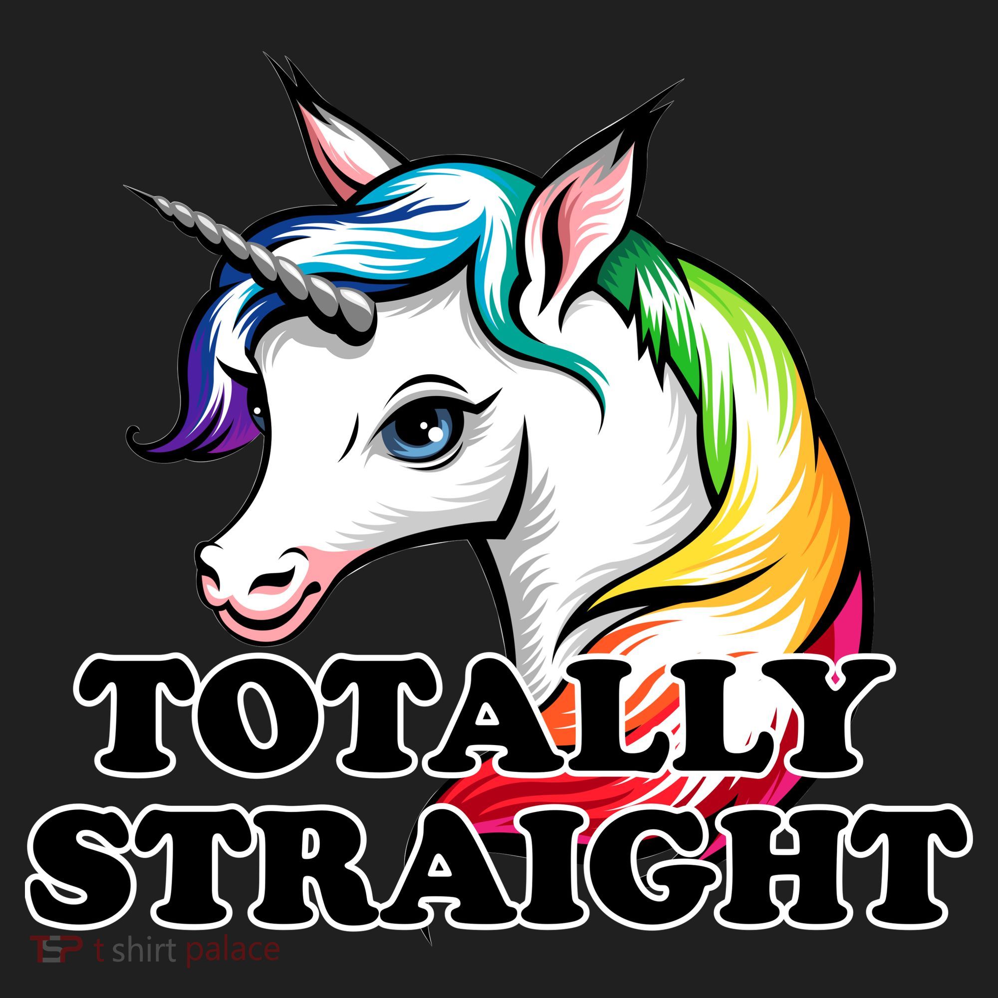 Totally Straight Unicorn Rainbow Tumbler