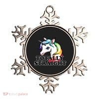 Totally Straight Unicorn Rainbow Ornament thumb 0