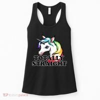 Totally Straight Unicorn Rainbow Women's Tank Top thumb 0