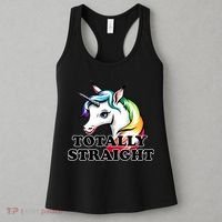Totally Straight Unicorn Rainbow Women's Tank Top thumb 3