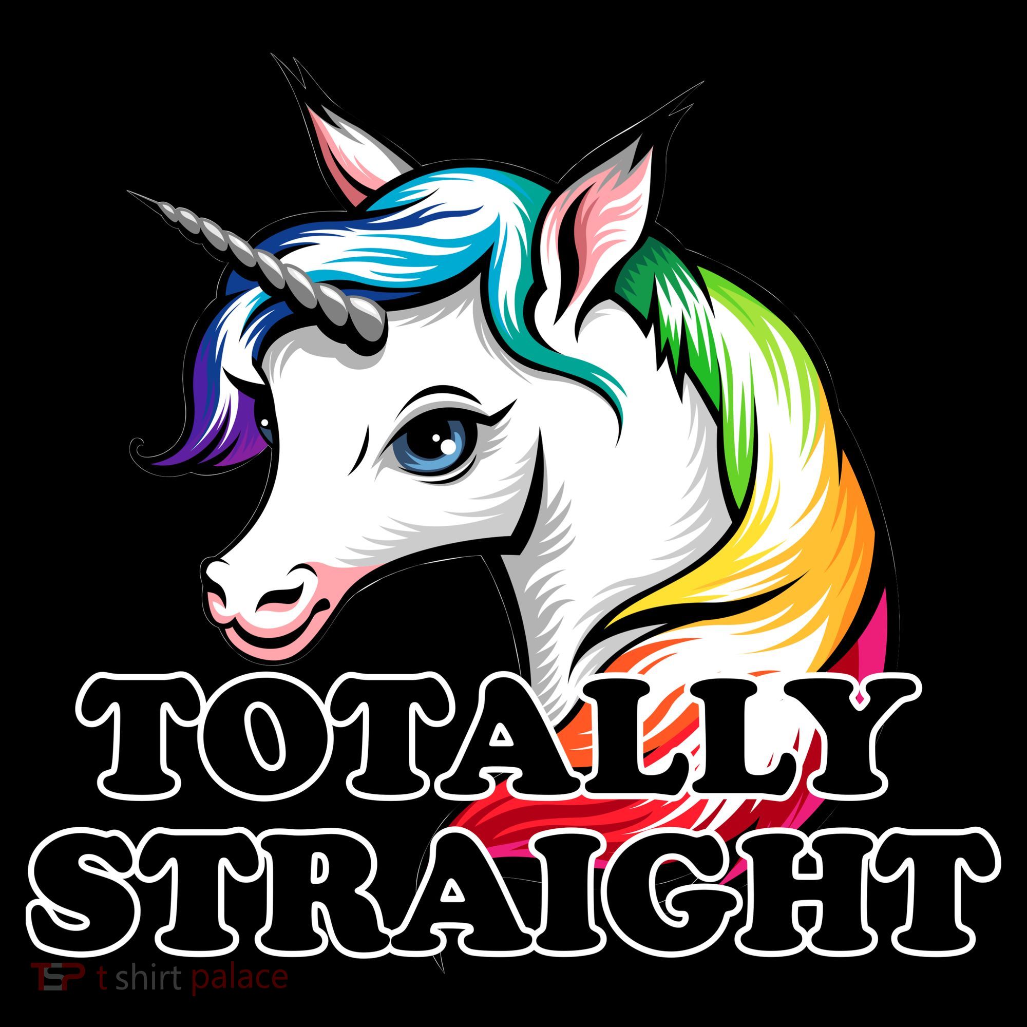 Totally Straight Unicorn Rainbow Baby Bodysuit