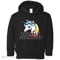 Totally Straight Unicorn Rainbow Toddler Hoodie thumb 0